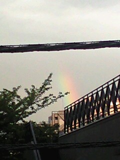 ベランダから虹！！