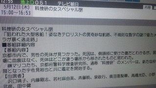 2011年05月12日 (Thu) 科捜研の女スペシャル
